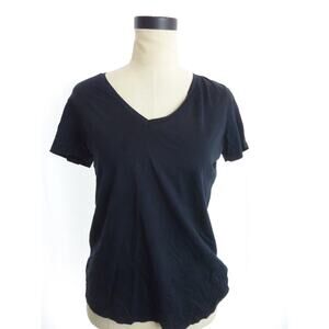 Everlane Black V Neck Tee M Short Sleeve